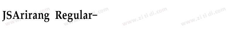 JSArirang Regular字体转换